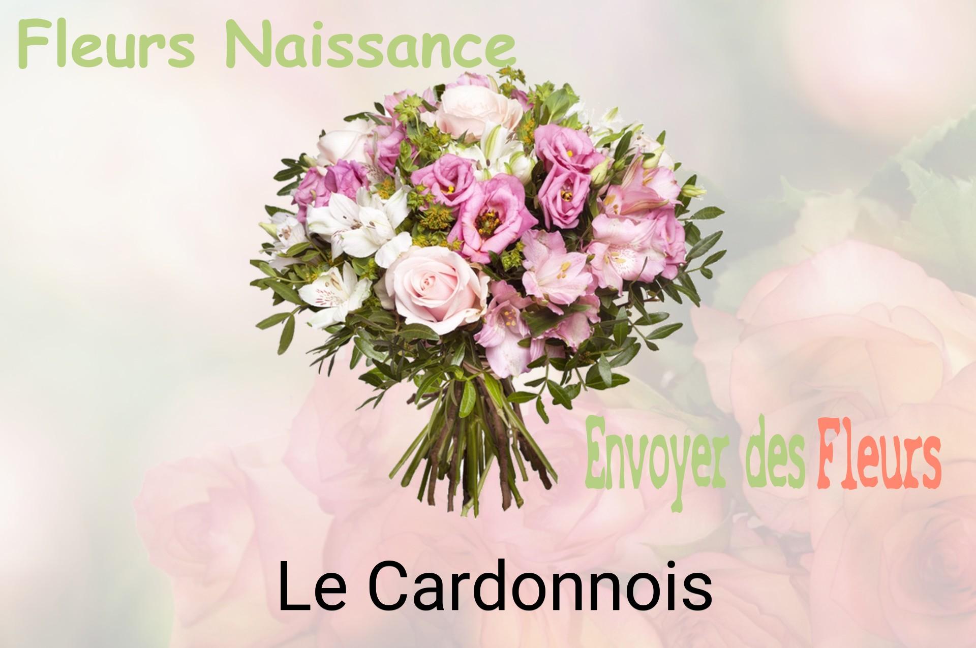 Bouquet de fleurs de naissance livré à Le Cardonnois